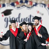 Aperturee - BBQ Style White Wood Graduation Photography Backdrop